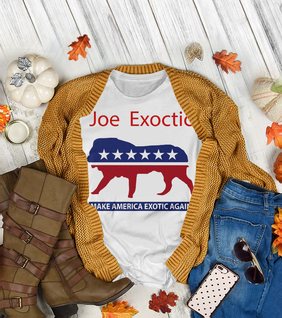 Joe Exotic Make America Exotic Again Patriotic Mascot T-Shirt