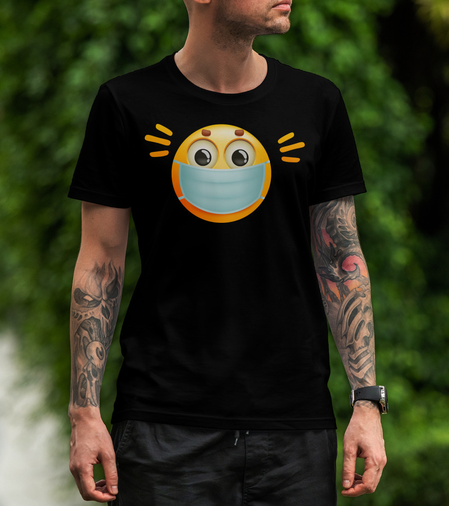 Face Mask Emoji Surgical Health T-Shirt