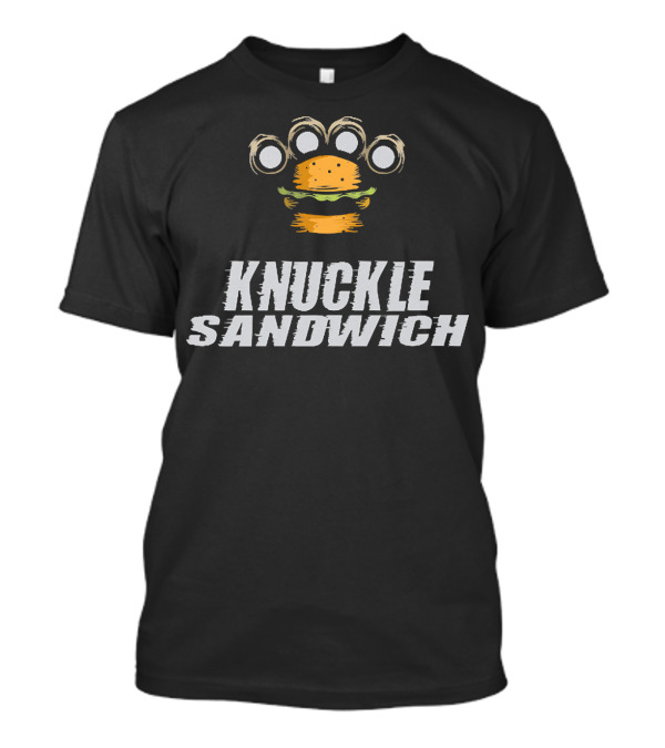 Knuckle Sandwich Burger Brass Knuckles T-Shirt