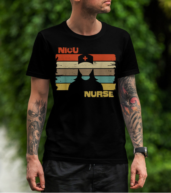 Nicu Nurse Vintage Retro Silhouette 76 T-Shirt