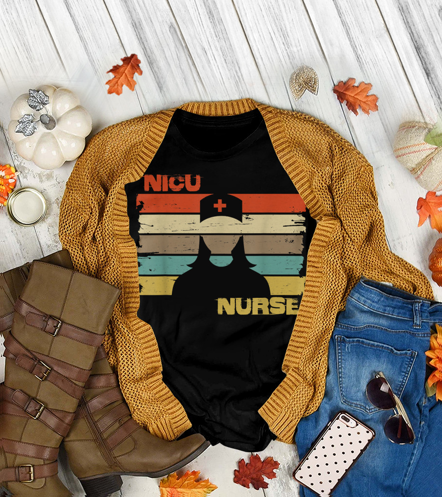 Nicu Nurse Vintage Retro Silhouette 76 T-Shirt