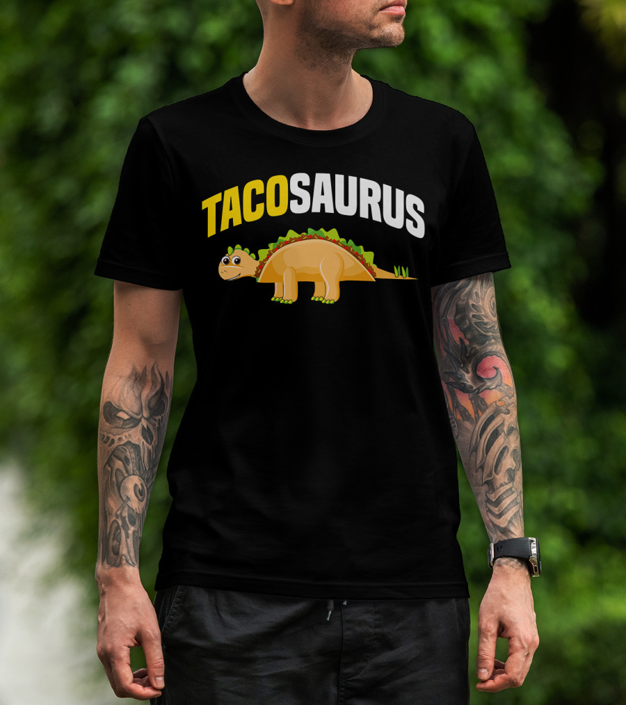 Tacosaurus Funny Dino Taco Lovers Cinco De Mayo T-Shirt
