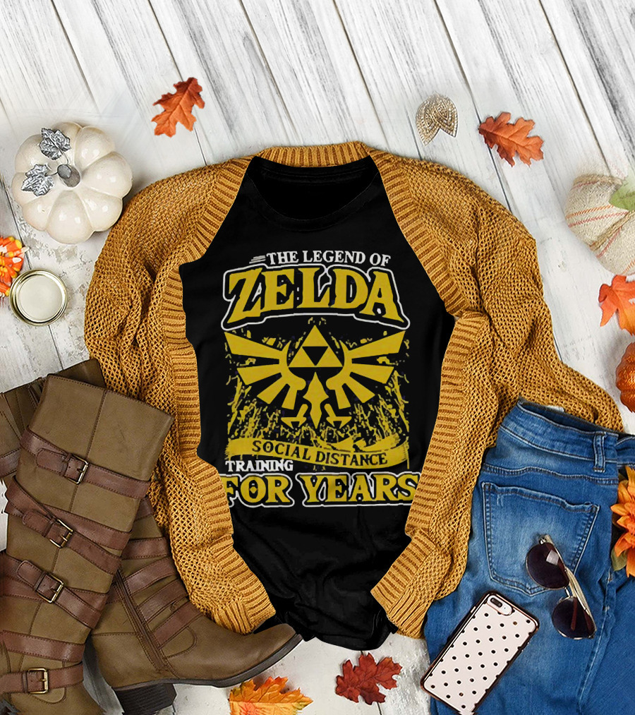 The Legend of Zelda Social Distance Training for Years Hyrule Emblem T-Shirt