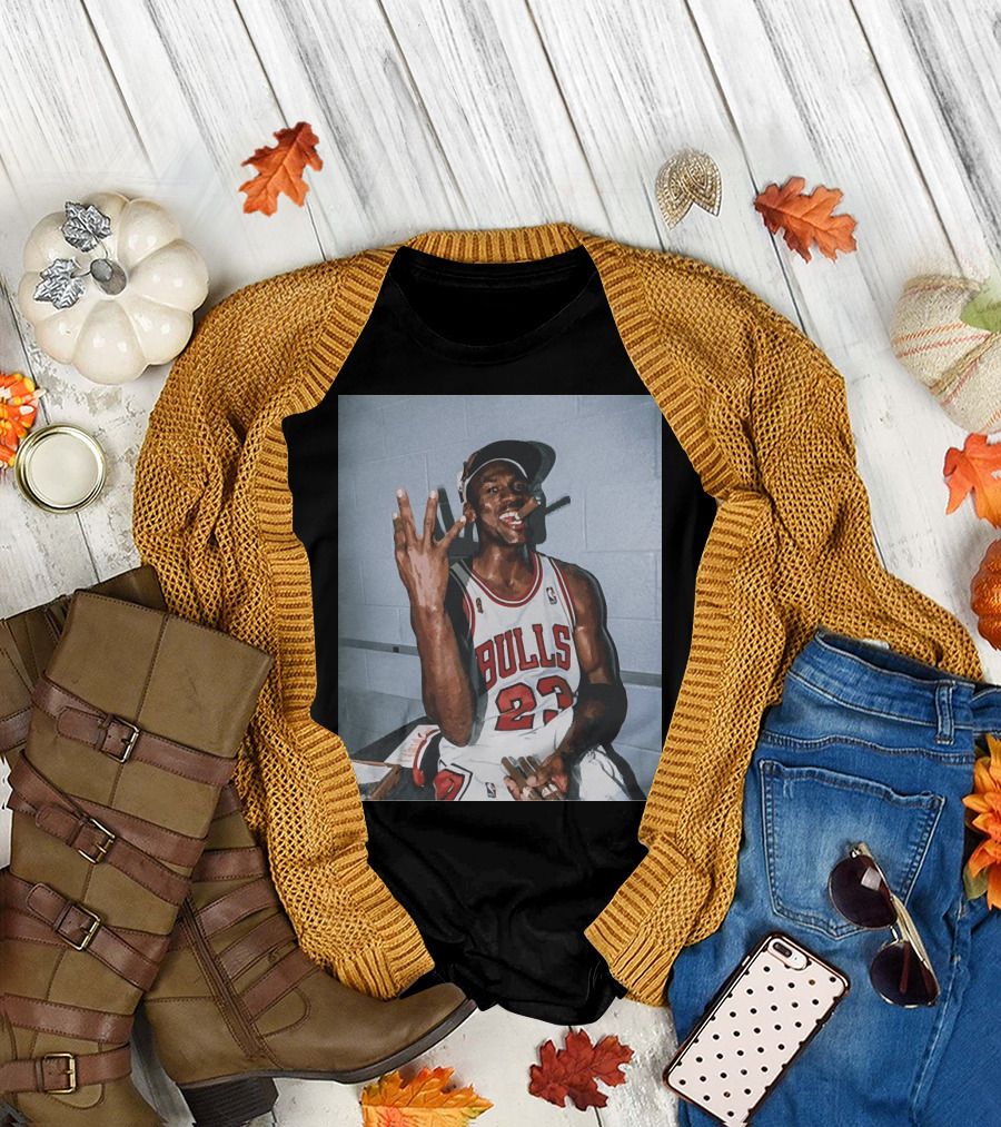 Vintage Michael Jordan Bulls 23 Three Peat T-Shirt