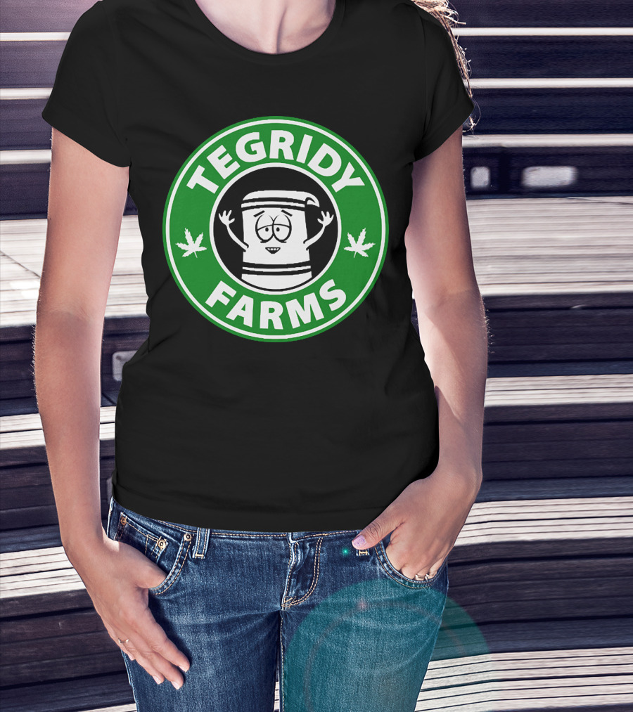 Tegridy Farms South Park Towelie Logo Cannabis Comedy T-Shirt