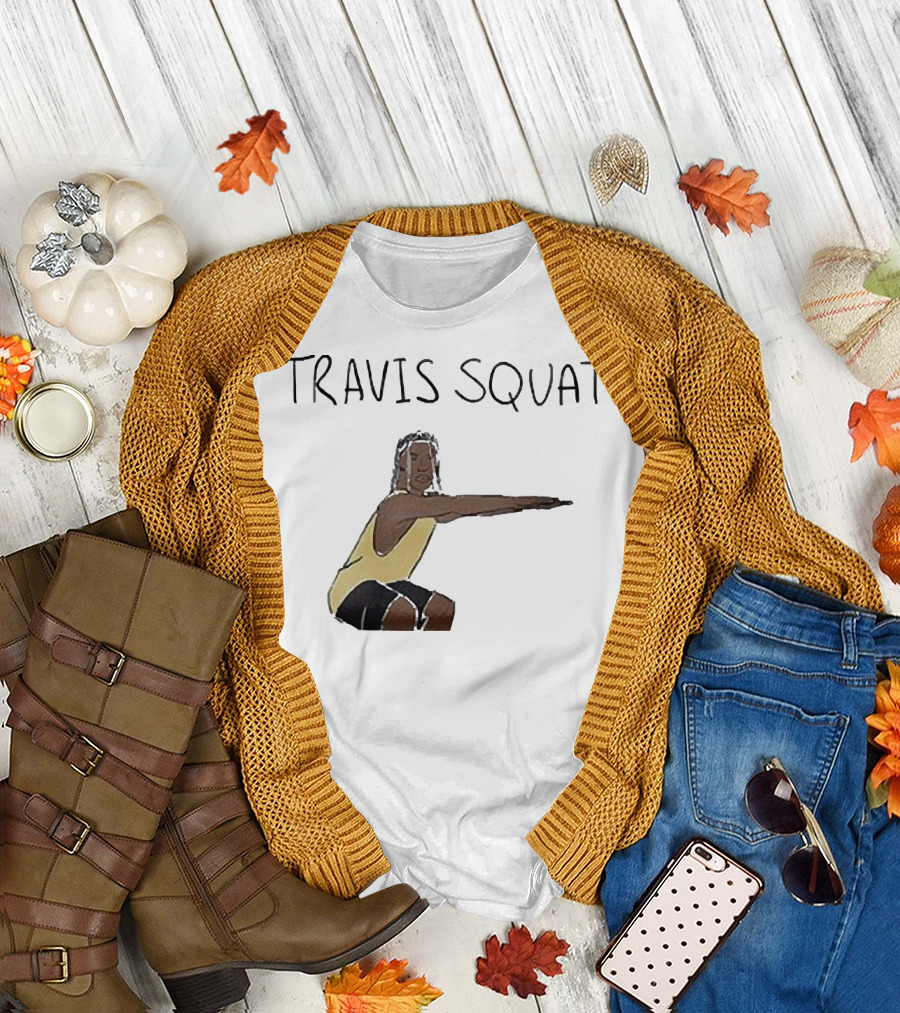 Travis Scott Squatt Fitness Parody Workout Humor T-Shirt