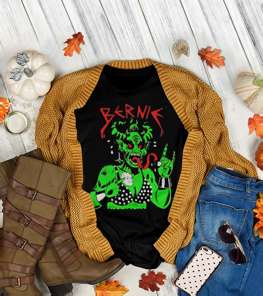 Bernie Sanders Metal Green Satan Symbolic T-Shirt