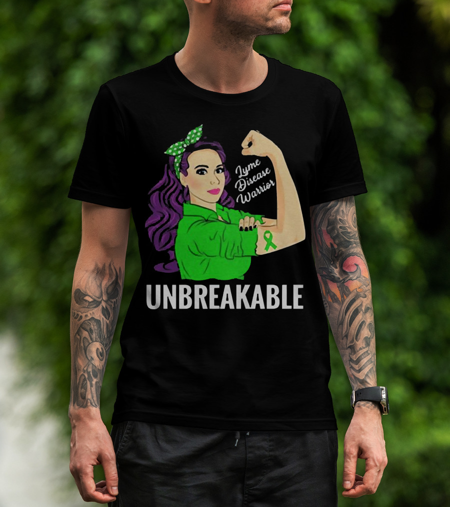 Lyme Disease Warrior Unbreakable Woman T-Shirt