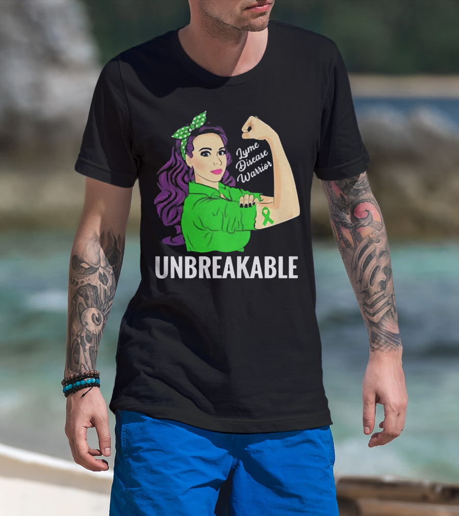 Lyme Disease Warrior Unbreakable Woman T-Shirt
