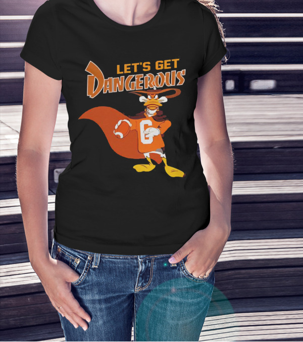 Darkwing Duck Let's Get Dangerous Football T-Shirt