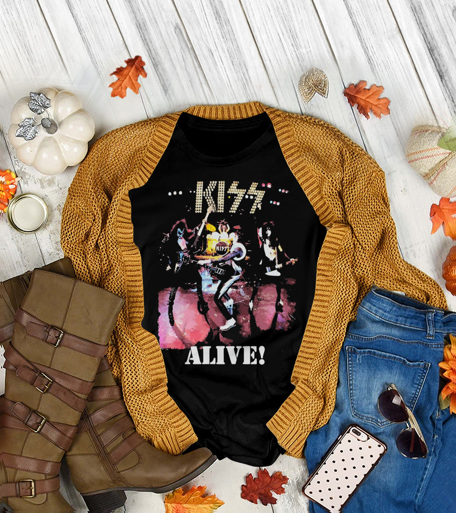 KISS Alive Concert Performance Visual T-Shirt