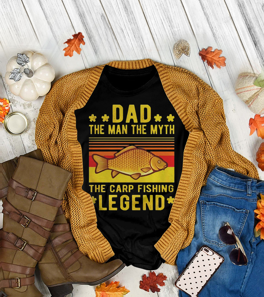 Dad The Man The Myth The Carp Fishing Legend Classic T-Shirt