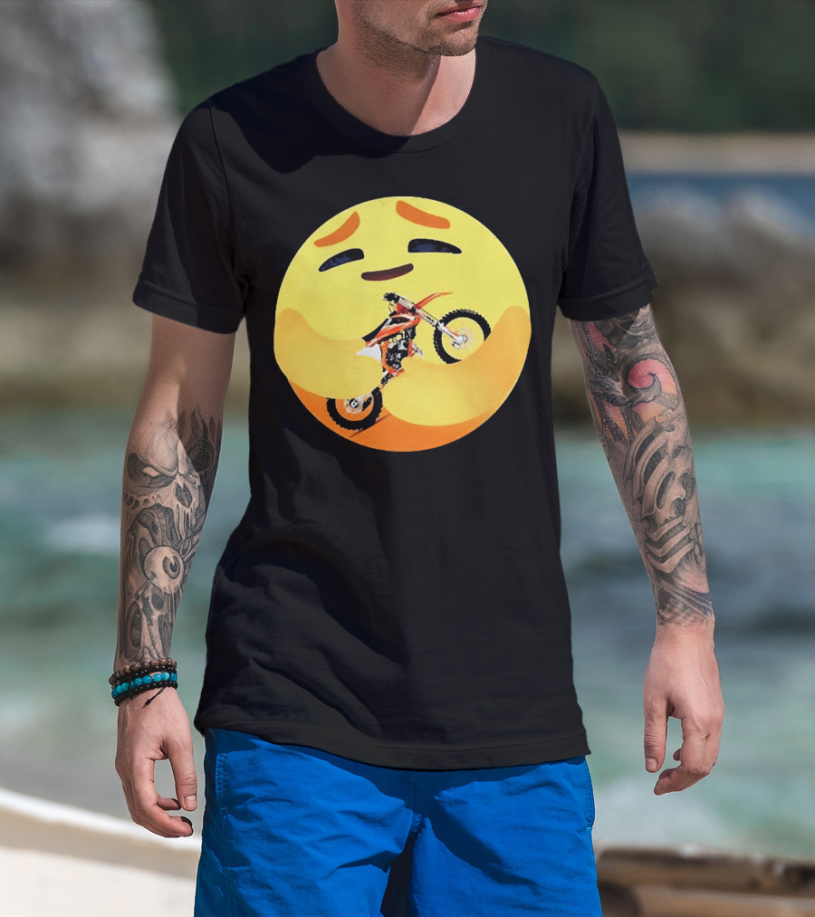 Icon Care Hug Terrain Motorcycle Emoji T-Shirt