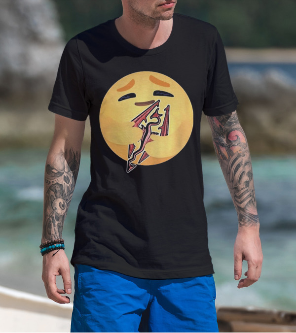 Happy Emoji Hugging Skyrim T-Shirt