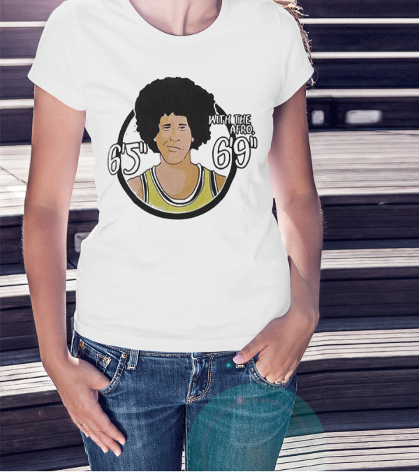 Fletch With The Afro 6’5” 6’9” Retro Basketball T-Shirt