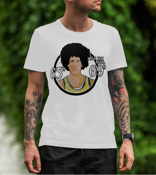 Fletch With The Afro 6’5” 6’9” Retro Basketball T-Shirt