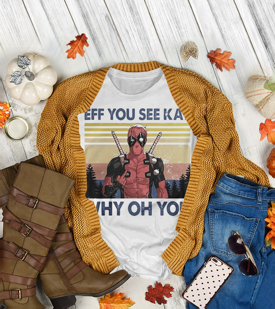 Eff You See Kay Why Oh You Retro Superhero T-Shirt