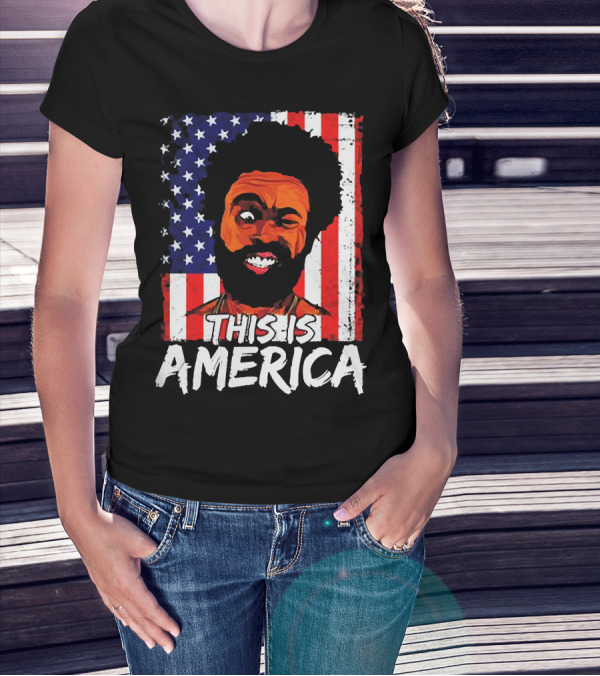 This Is America USA Flag Childish Gambino T-Shirt