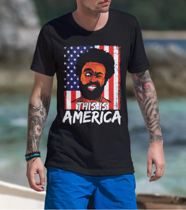 This Is America USA Flag Childish Gambino T-Shirt
