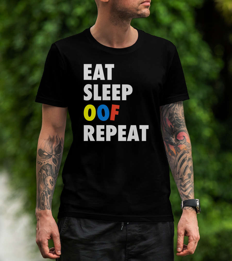 Eat Sleep OOF Repeat Roblox Meme Gamer T-Shirt