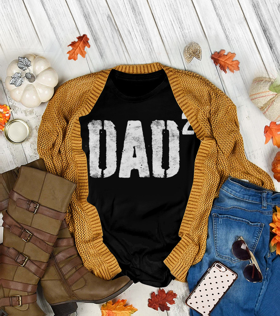 Dad Squared Dad of Two T-Shirt