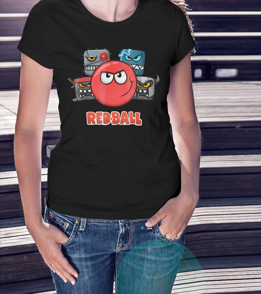 Red Ball 4 Adventures With The Crew Of Square Villains T-Shirt