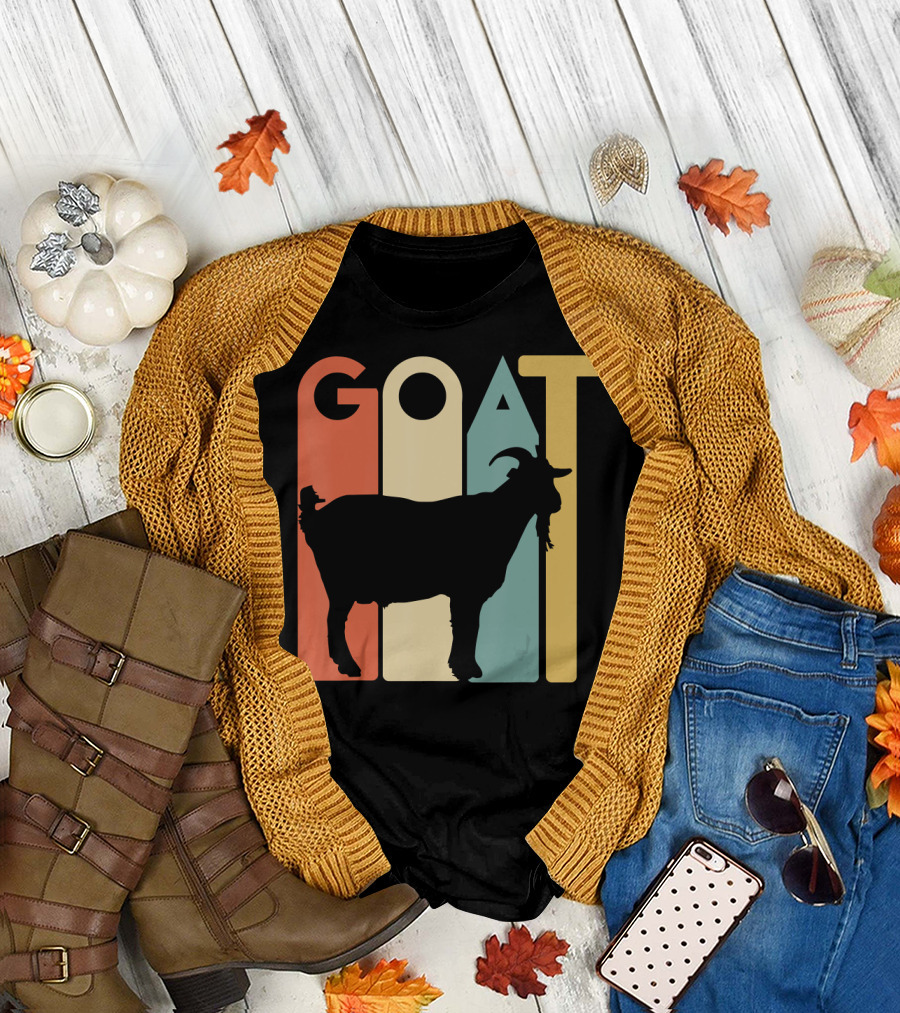 Retro Vintage Goat Animal Goats Lover T-Shirt