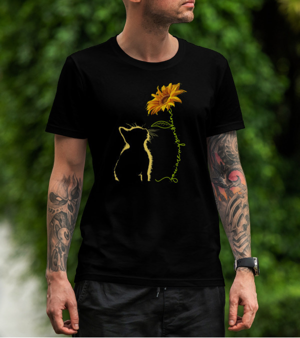 You Are My Sunshine Cat And Sunflower T-Shirt