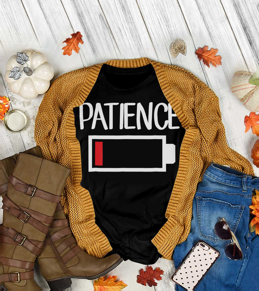Patience Low Battery Icon Low Patience T-Shirt