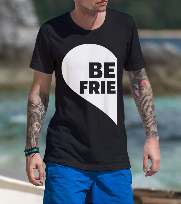 BE FRIE Best Friends Half Left Heart T-Shirt