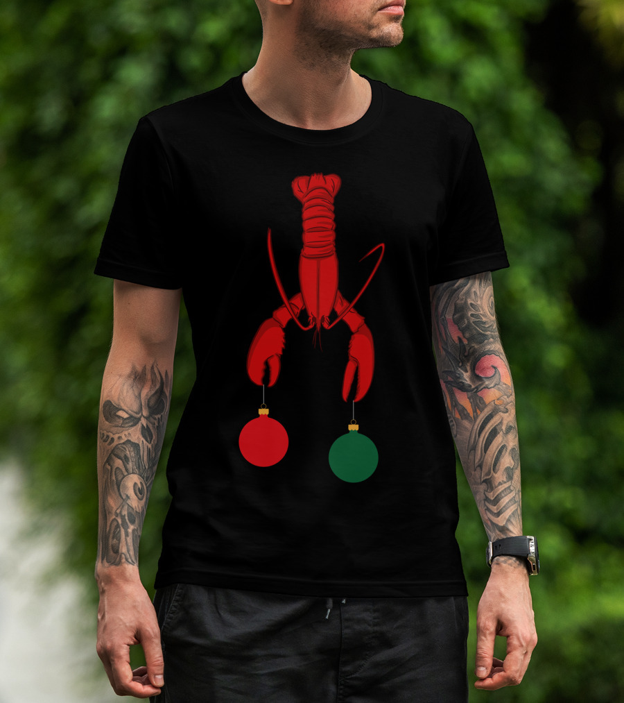 Louisiana Crawfish Cajun Holiday Ornaments T-Shirt