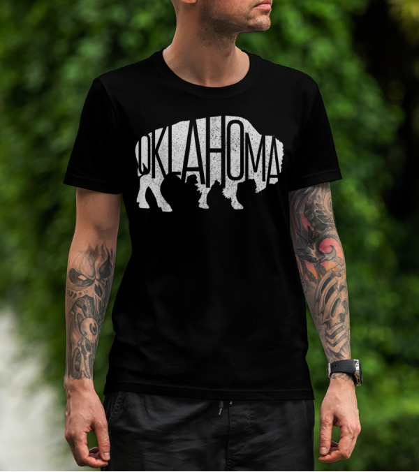 Oklahoma Bison American Buffalo National Park Iconic T-Shirt