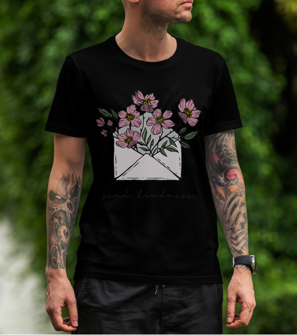 Send Kindness Envelope With Vintage Floral T-Shirt