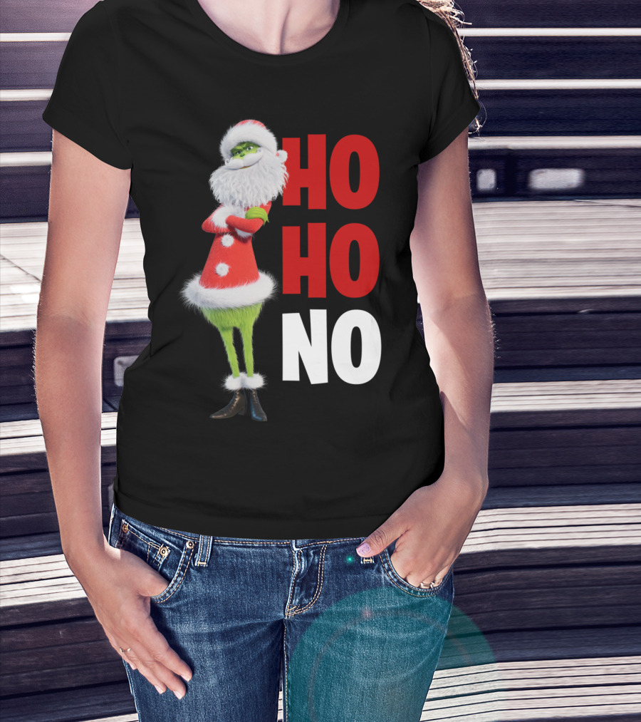 The Grinch Ho Ho No Christmas Santa Suit T-Shirt