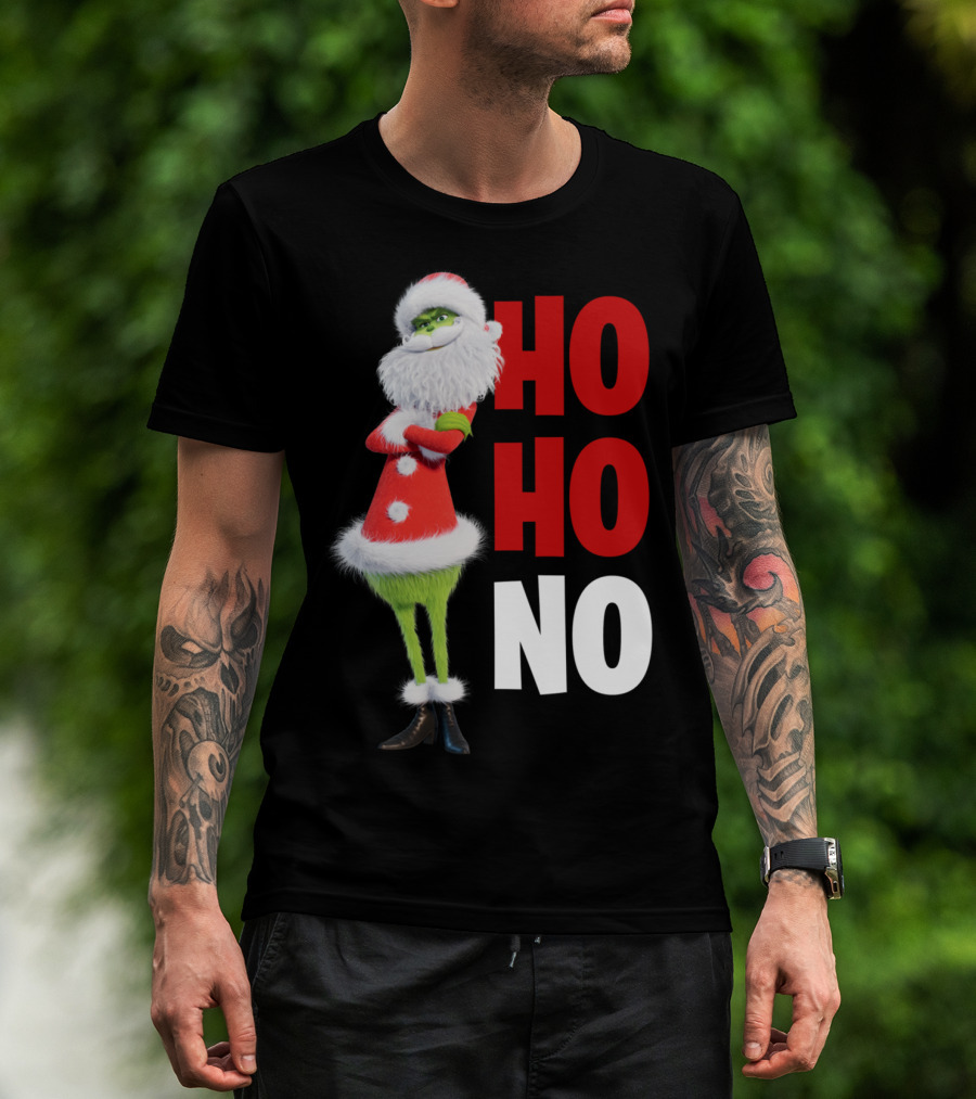 The Grinch Ho Ho No Christmas Santa Suit T-Shirt