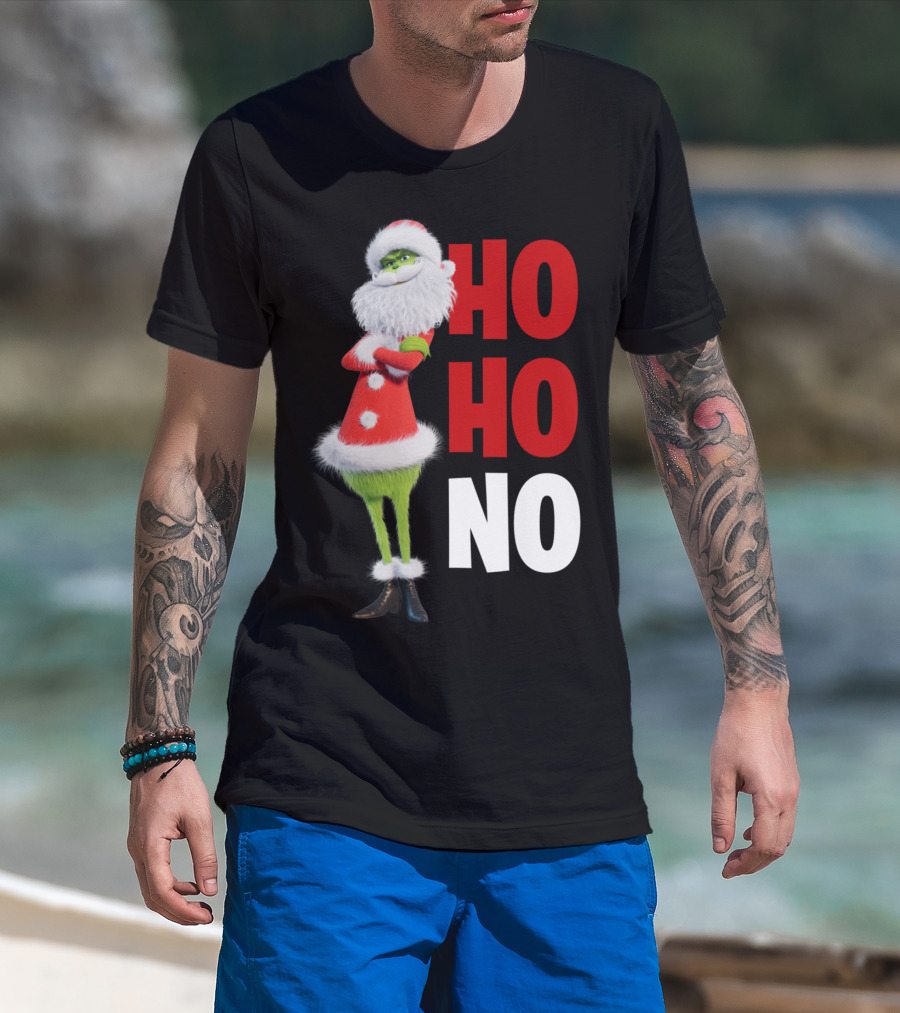 The Grinch Ho Ho No Christmas Santa Suit T-Shirt