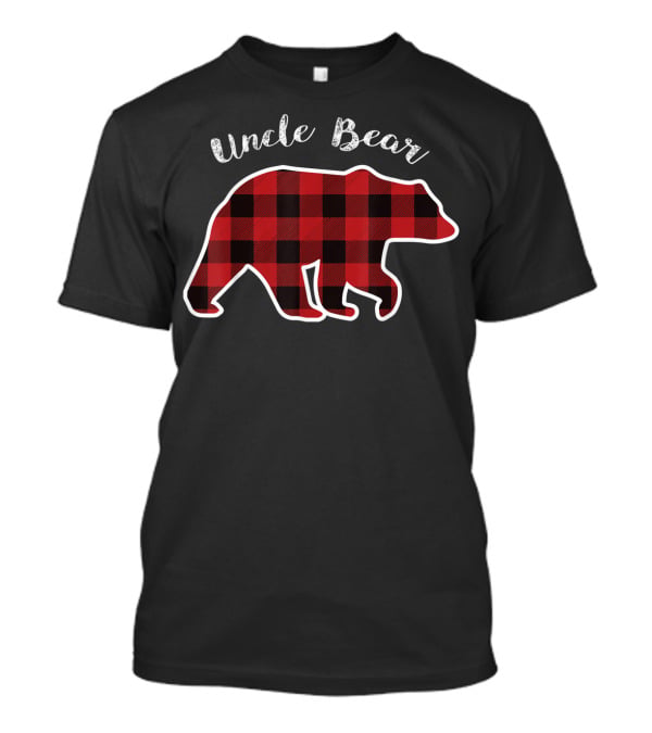 Uncle Bear Red Plaid Buffalo Check T-Shirt