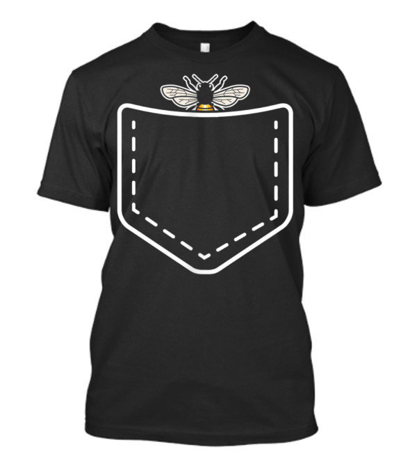 Beekeeping A Bee Peeking From Pocket T-Shirt