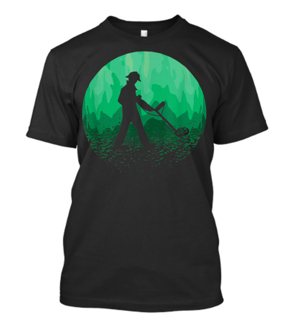 Detectorists Forest Treasure Hunter Exploring Meteorites Scene T-Shirt