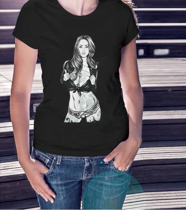Fatal Instinct For Cool People Tattoo Art By Mevs T-Shirt