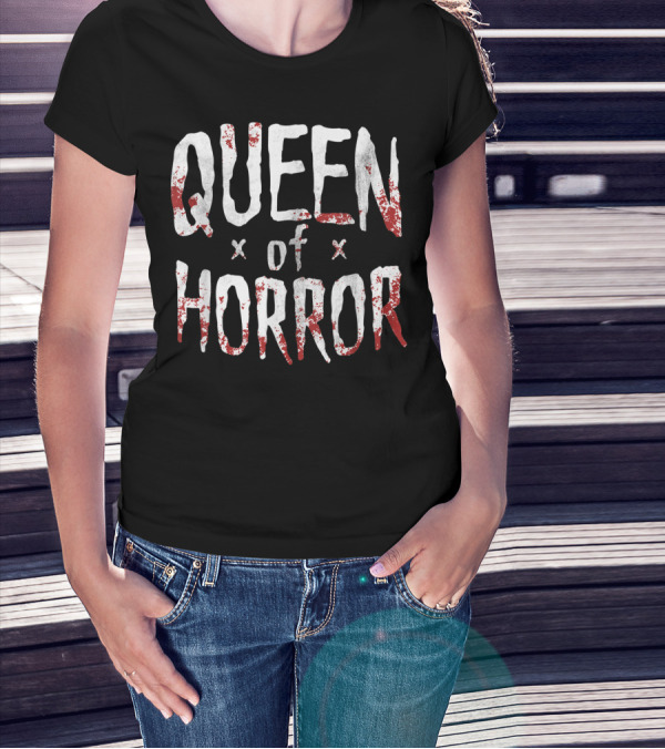 Queen Of Horror Funny Halloween Movie Fan Horror T-Shirt
