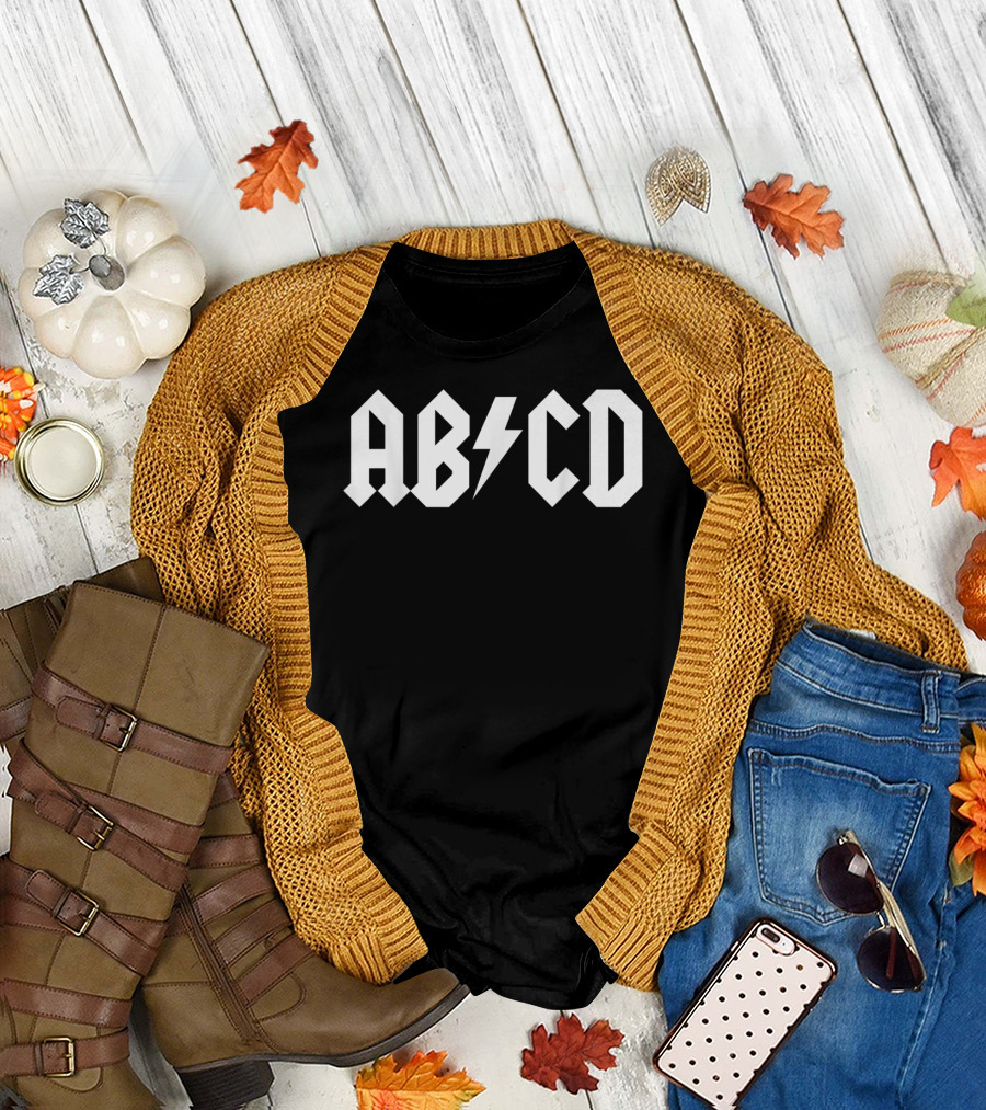 ABCD Boys Girls Teachers Rock Back T-Shirt