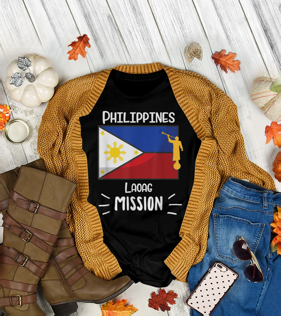 Philippines Laoag Mission Flag and Angel T-Shirt