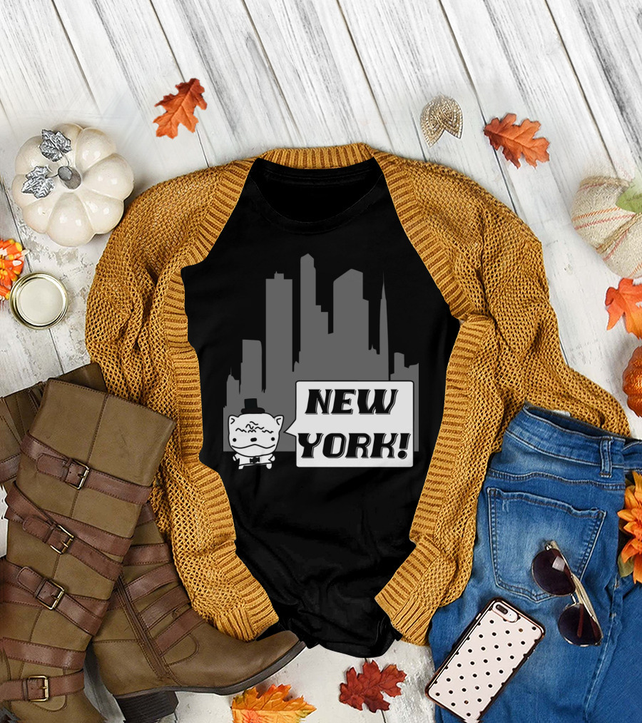 New York Potato Cat Comics Uncle Larry's Cooking Show T-Shirt
