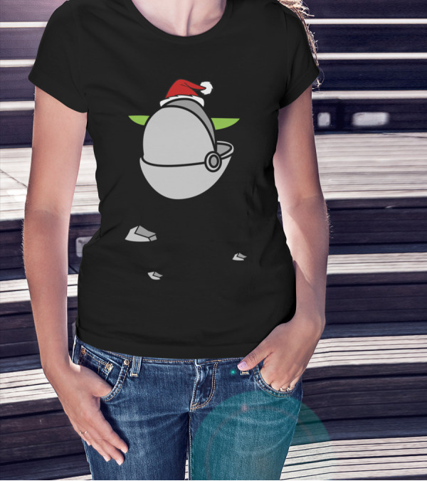 The Child Baby Cute Little Star Santa Hat T-Shirt