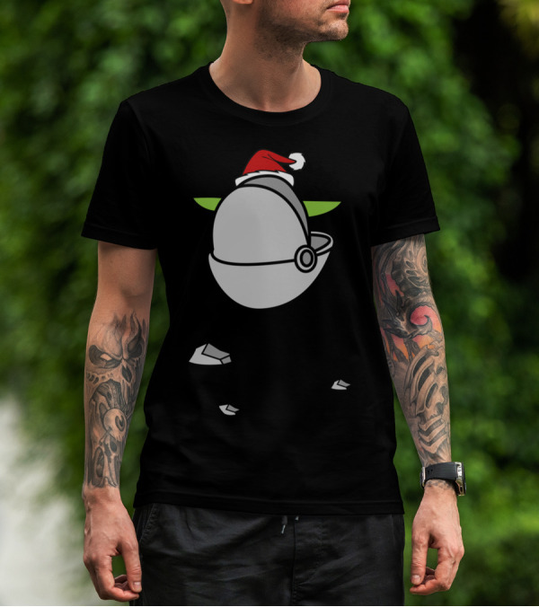 The Child Baby Cute Little Star Santa Hat T-Shirt