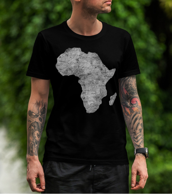 Africa Map African Black Pride Continent Nations T-Shirt
