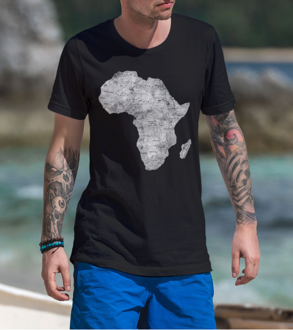 Africa Map African Black Pride Continent Nations T-Shirt