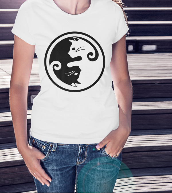 Cat Yin Yang T-Shirt