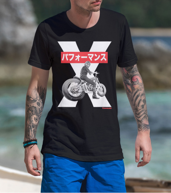 Kawasaki Performance Classic Motorcycle X T-Shirt